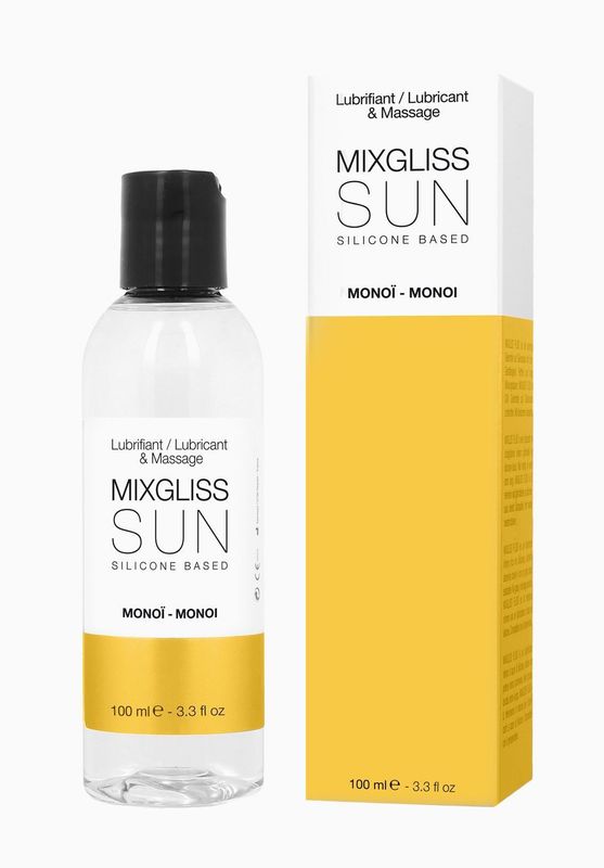 Лубрикант на силиконовой основе MixGliss SUN MONOI (100 мл) с ароматом масла Монои реальная фотография