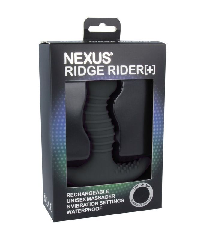 Массажер простаты с вибрацией Nexus Ridge Rider Plus Black, макс диаметр 3,7см, перезаряжаемый реальная фотография