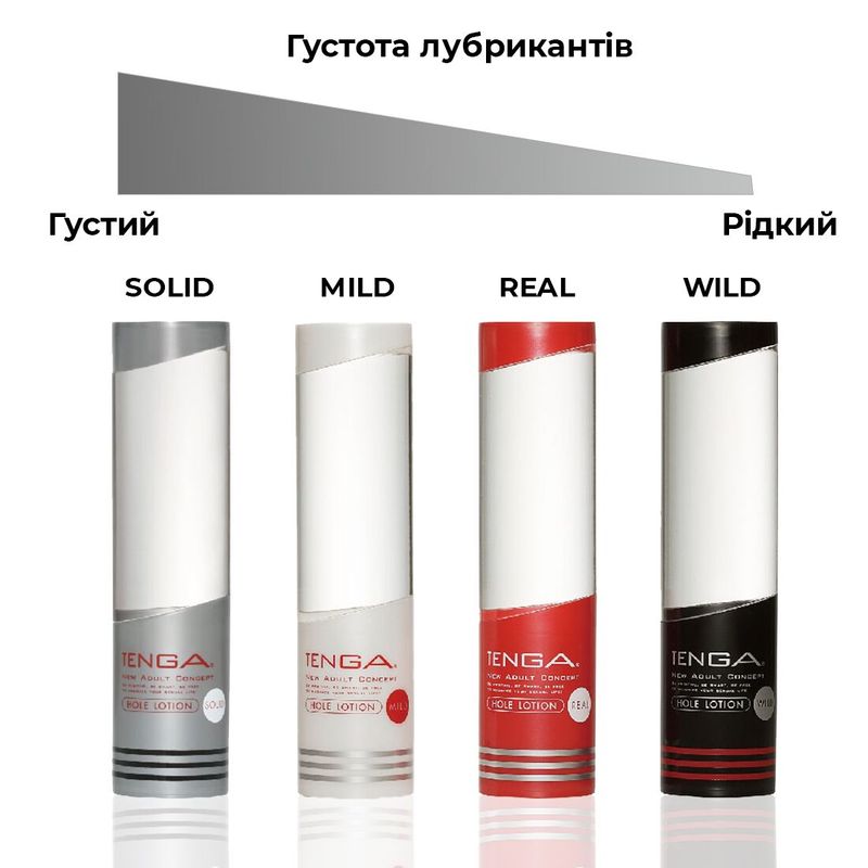 Ультрагустой лубрикант Tenga Hole Lotion Solid (170 мл) на водной основе, универсальный реальная фотография