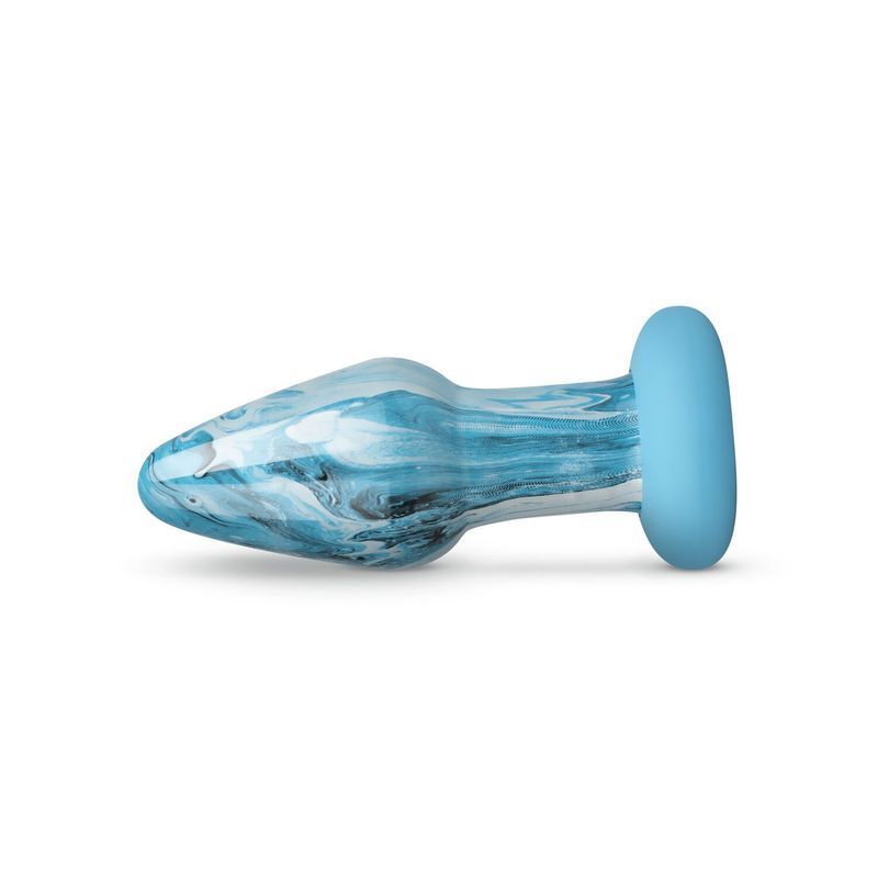 Стеклянная анальная пробка Gildo Ocean Curl, макс. диаметр 4 см