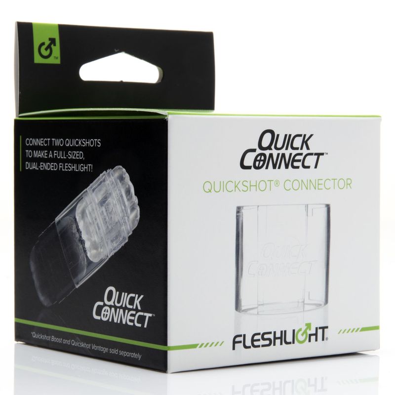 Адаптер Fleshlight Quickshot Quick Connect для соединения двух Квикшотов в одну игрушку реальная фотография