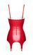 Корсет с подвязками для чулок Noir Handmade F368 Bombshell Fierce Corset-belt Red XL