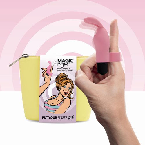 Вибратор на палец FeelzToys Magic Finger Vibrator Pink реальная фотография