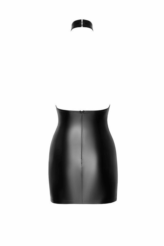 Платье Noir Handmade F311 Eros, 3XL, black, мини, юбка под латекс, верх &mdash; сетка, открытая спина реальная фотография
