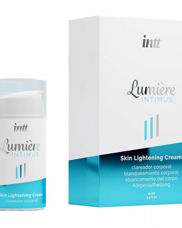 Крем для осветления кожи Intt Lumiere (15 мл) для всего тела и интимных зон, накопительный эффект реальная фотография