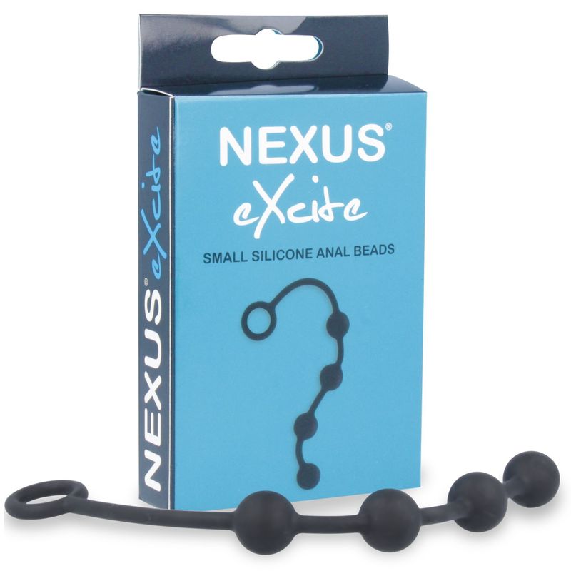 Анальные шарики Nexus Excite Small Anal Beads, силикон, макс. диаметр 2см реальная фотография