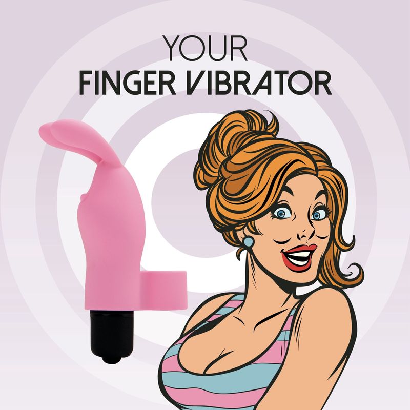 Вібратор на палець FeelzToys Magic Finger Vibrator Pink жива фотографія