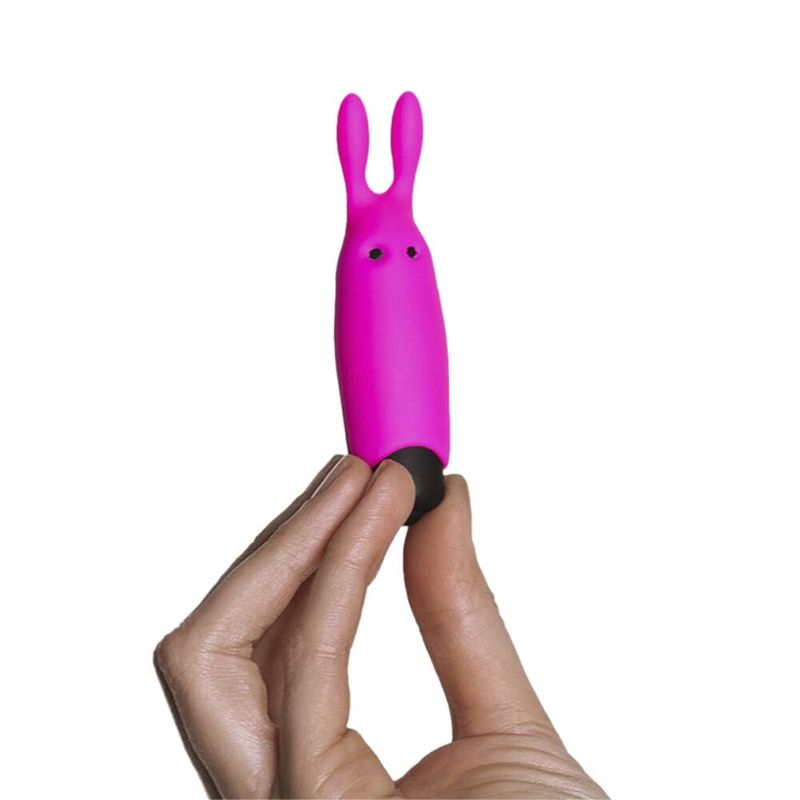 Вибропуля Adrien Lastic Pocket Vibe Rabbit Pink со стимулирующими ушками реальная фотография