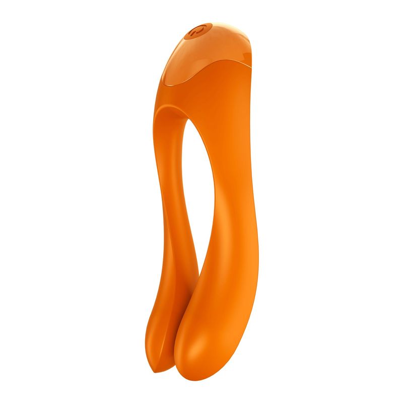 Вибратор на палец Satisfyer Candy Cane Orange реальная фотография