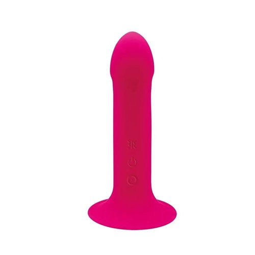 Двошаровий ділдо з вібрацією Adrien Lastic Hitsens 2 Pink, відмінно для страпона, макс діаметр 4 см, жива фотографія