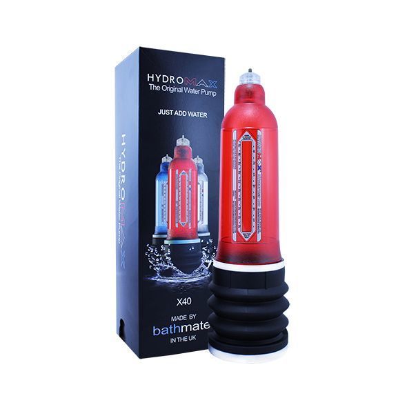 Гидропомпа Bathmate Hydromax 9 Red (X40), для члена длиной от 18 до 23см, диаметр до 5,5см реальная фотография