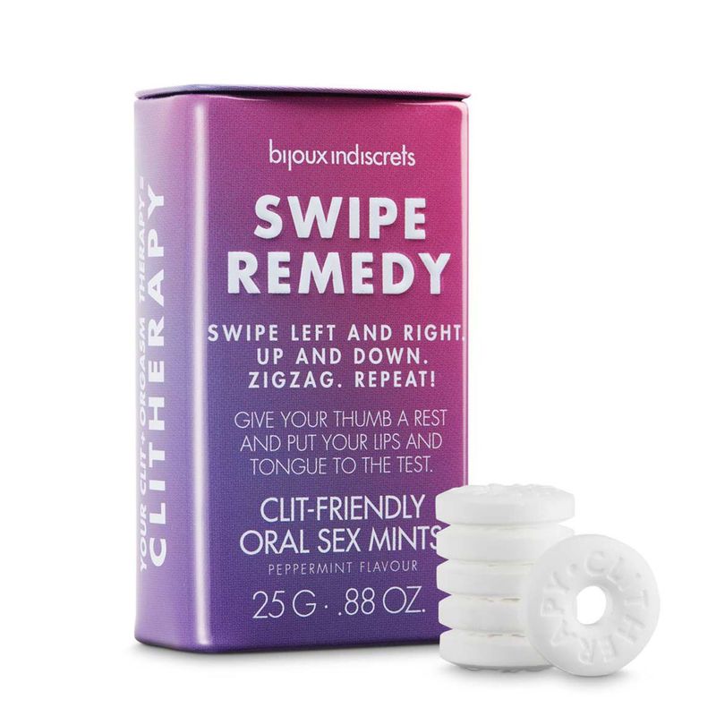 Мятные конфеты Bijoux Indiscrets Swipe Remedy – clitherapy oral sex mints, без сахара, срок 31.08.23 реальная фотография