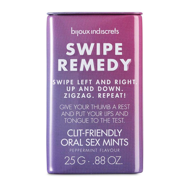 Мятные конфеты Bijoux Indiscrets Swipe Remedy – clitherapy oral sex mints, без сахара, срок 31.08.23 реальная фотография