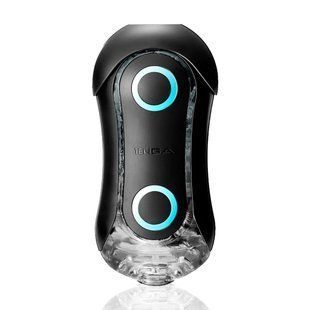 Мастурбатор Tenga Flip Orb Strong &mdash; Blue Rush, с изменяемым сжатием, со стимулирующими шариками реальная фотография