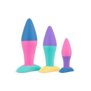 Набор анальных пробок PMV20 Koda &ndash; Butt Plug Set, диаметр 2,9 см, 3,9 см, 5 см реальная фотография