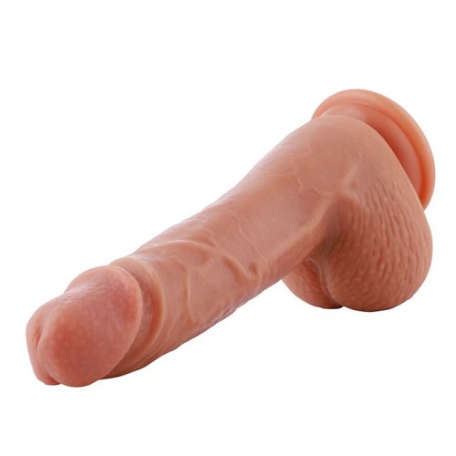 Ультрареалістичний фалоімітатор для секс-машин Hismith 8.3″ 2-layers Silicone Flesh Dildo, 2-шаровий жива фотографія