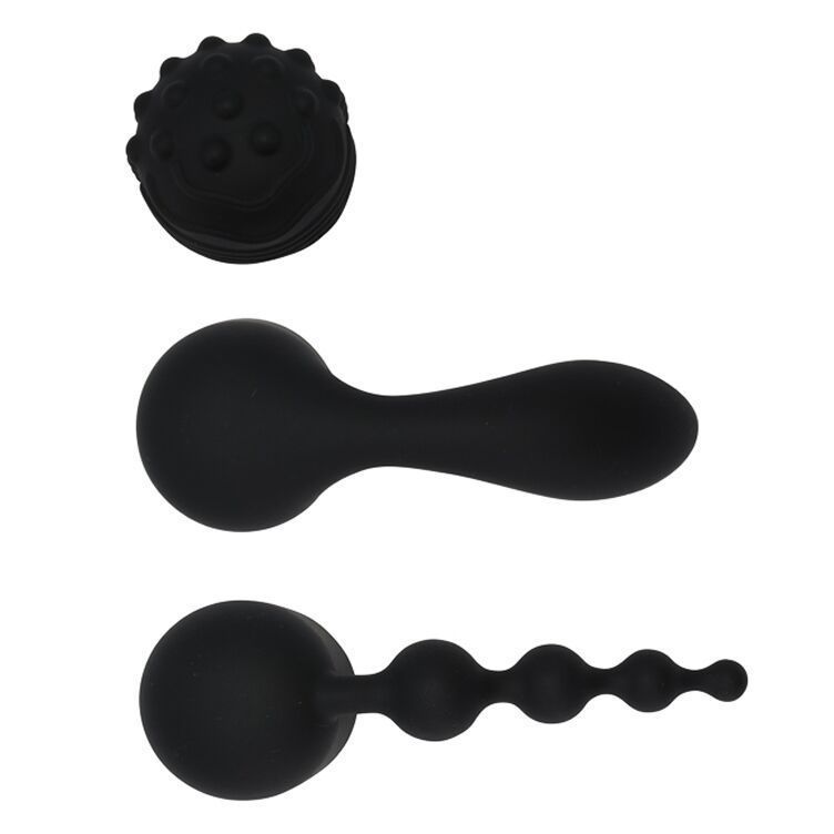 Вибромассажер wand с тремя насадками Pornhub Spell Wand Set, мощный реальная фотография