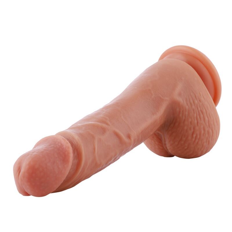 Ультрареалістичний фалоімітатор для секс-машин Hismith 8.3″ 2-layers Silicone Flesh Dildo, 2-шаровий жива фотографія