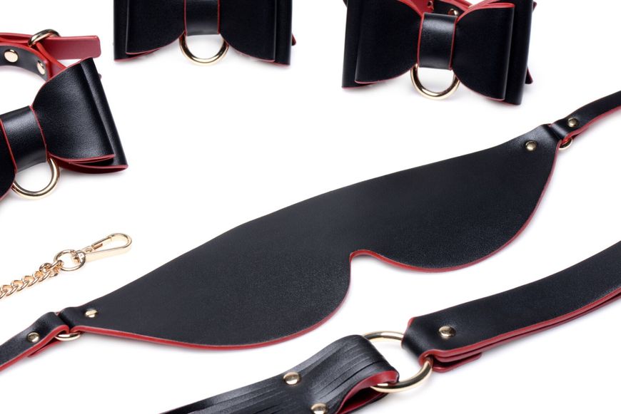 Набір для BDSM Master Series Bow - Luxury BDSM Set With Travel Bag жива фотографія
