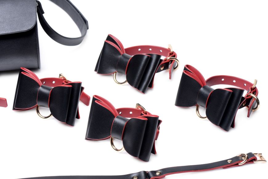 Набор для BDSM Master Series Bow - Luxury BDSM Set With Travel Bag реальная фотография