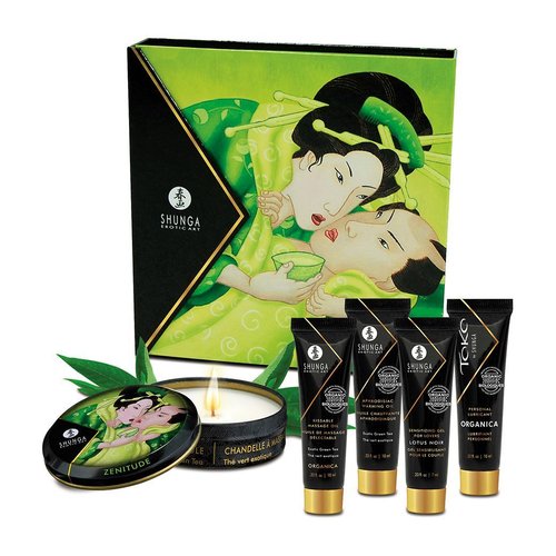 Подарунковий набір Shunga GEISHAS SECRETS ORGANICA – Exotic Green Tea: для шикарної ночі вдвох жива фотографія