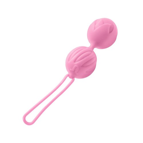 Вагинальные шарики Adrien Lastic Geisha Lastic Balls Mini Pink (S), диаметр 3,4 см, масса 85 г реальная фотография
