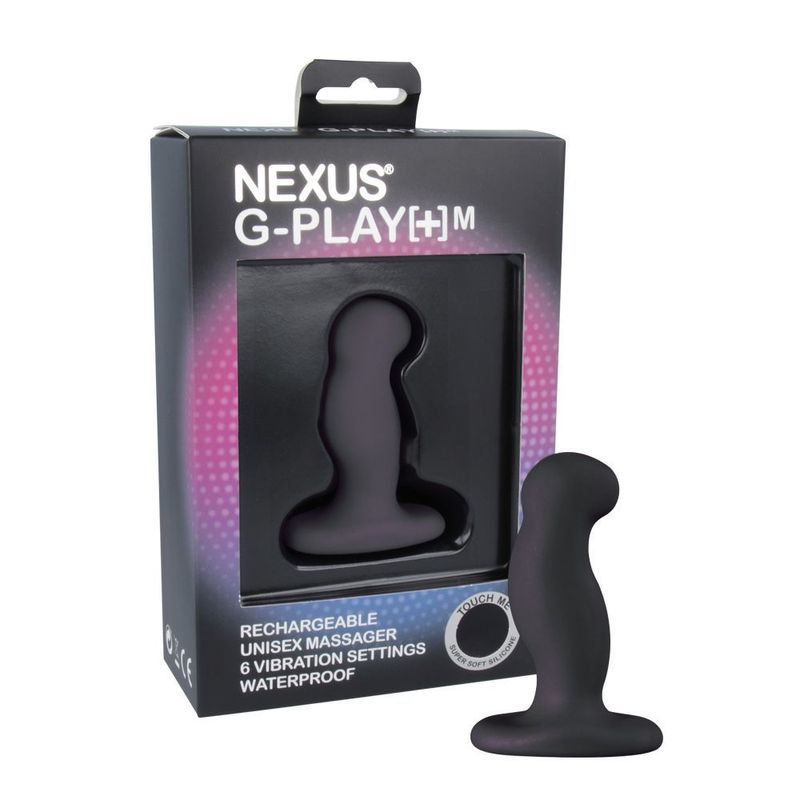 Вибромассажер простаты Nexus G-Play Plus M Black, макс. диаметр 3 см, перезаряжаемый реальная фотография
