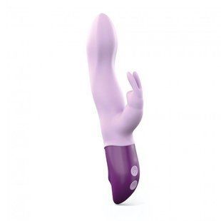 Вібратор-кролик Love To Love Hello Rabbit Violet з гнучким стовбуром і стимуляцією точки G, 2 мотори жива фотографія