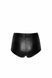 Шортики Noir Handmade F318 Wild, 3XL, black, під латекс, крокодиловий принт, з доступом