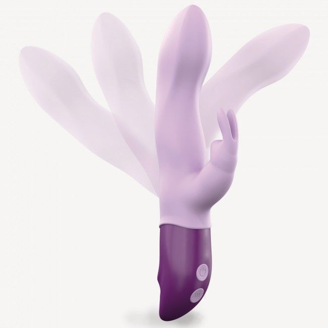 Вібратор-кролик Love To Love Hello Rabbit Violet з гнучким стовбуром і стимуляцією точки G, 2 мотори жива фотографія