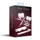 Набір Feral Feelings BDSM Kit 5 White, наручники, поножі, хрестовина, маска, падл