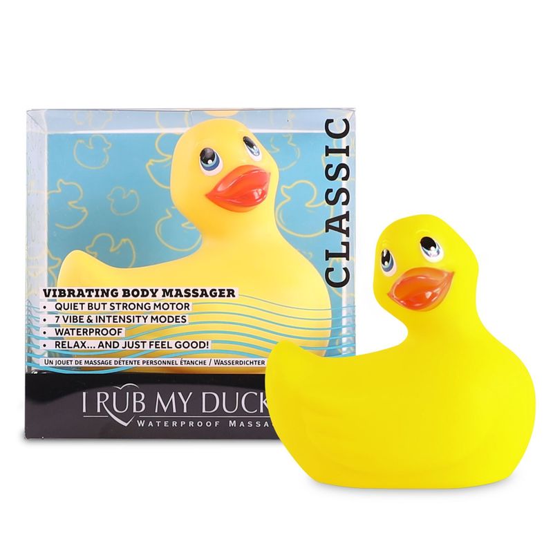 Вибромассажер уточка I Rub My Duckie - Classic Yellow v2.0, скромняжка реальная фотография