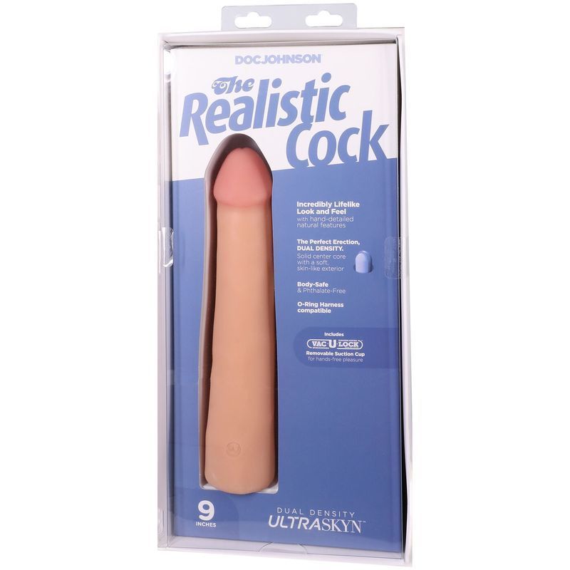 Фаллоимитатор Doc Johnson The Realistic Cock ULTRASKYN - 9 Inch Vanilla реальная фотография