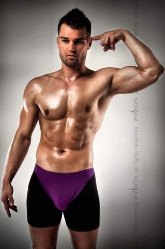 Распродажа!!! Мужские шорты с фиолотовым гульфиком Passion 009 THONG violet L/XL реальная фотография