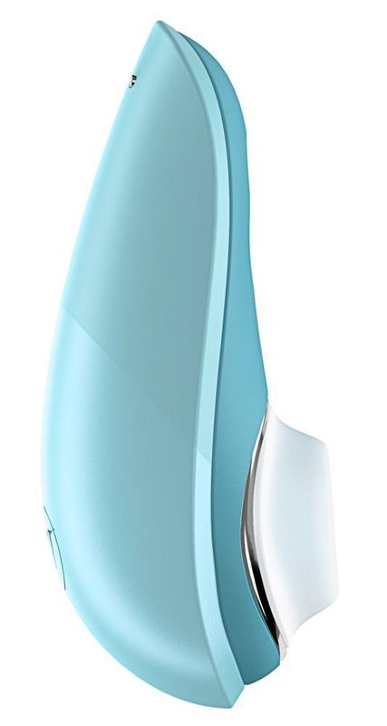 Вакуумний кліторальний стимулятор Womanizer Liberty Blue, магнітна кришка, 2 насадки жива фотографія