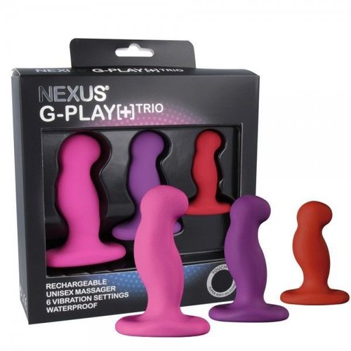 Набор вибромассажеров простаты Nexus G-Play Trio Plus, макс диаметр 2,3-3,0-3,5см, для новичков реальная фотография