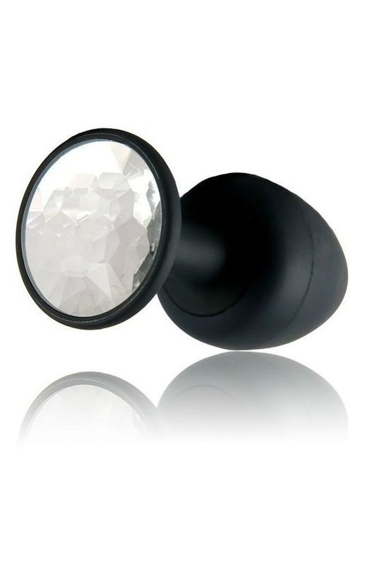 Анальна пробка Dorcel Geisha Plug Diamond M з кулькою всередині, створює вібрації, макс. діаметр 3,2 жива фотографія
