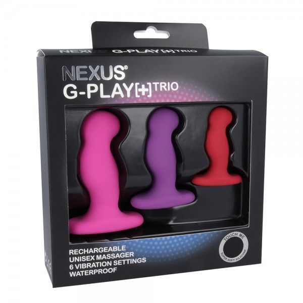 Набор вибромассажеров простаты Nexus G-Play Trio Plus, макс диаметр 2,3-3,0-3,5см, для новичков реальная фотография