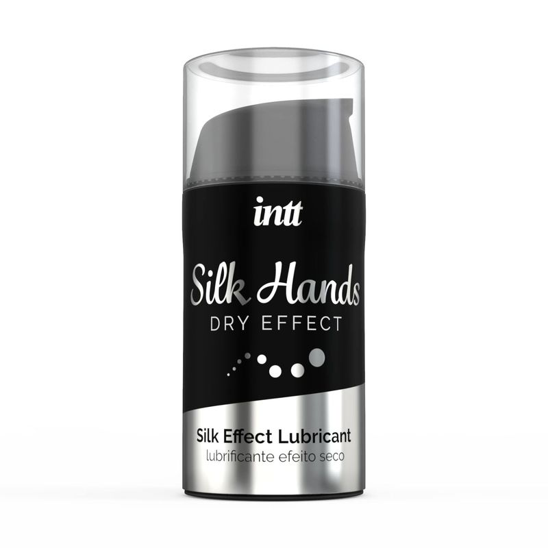 Ультрагуста силіконова змазка Intt Silk Hands (15 мл) з матовим ефектом, шовковистий ефект жива фотографія