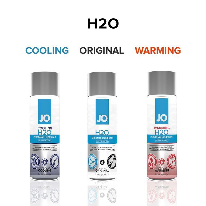 Согревающая смазка на водной основе JO H2O WARMING (120 мл) с экстрактом перечной мяты реальная фотография