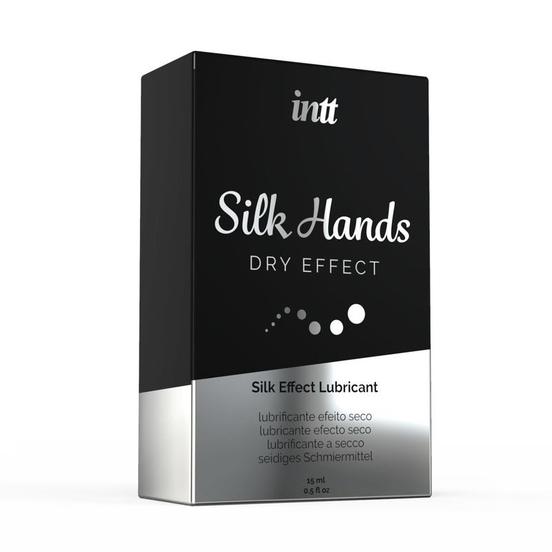 Ультрагуста силіконова змазка Intt Silk Hands (15 мл) з матовим ефектом, шовковистий ефект жива фотографія