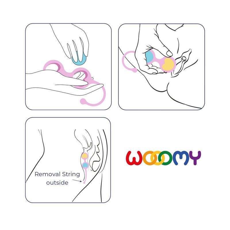 Вагінальні кульки Wooomy Love Pearls