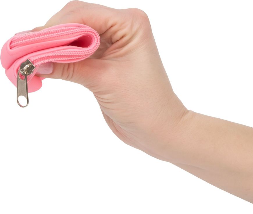 Сумка для зберігання секс-іграшок PowerBullet - Silicone Storage Zippered Bag Pink жива фотографія