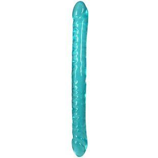 Фаллоимитатор двусторонний Doc Johnson Crystal Jellies Double Dong реальная фотография