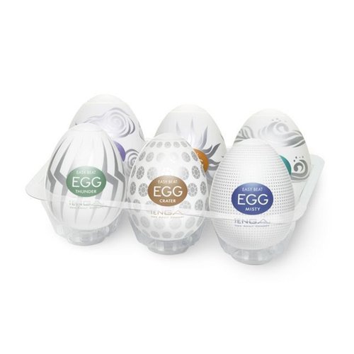 Набір мастурбаторів-яєць Tenga Egg Hard Boild Pack (6 яєць) жива фотографія