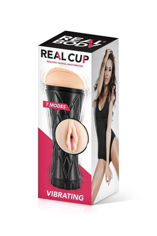 Мастурбатор-вагіна Real Body — Real Cup Vagina Vibrating жива фотографія