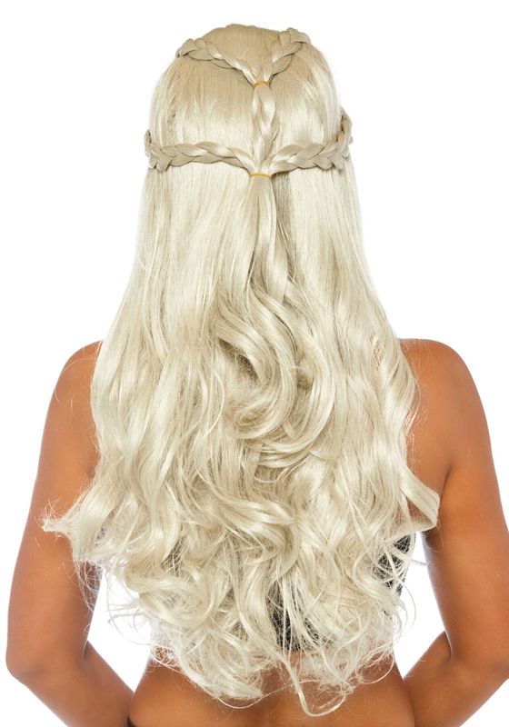 Парик Дейенерис Таргариен Leg Avenue Braided long wavy wig Blond, платиновый, длина 81 см реальная фотография