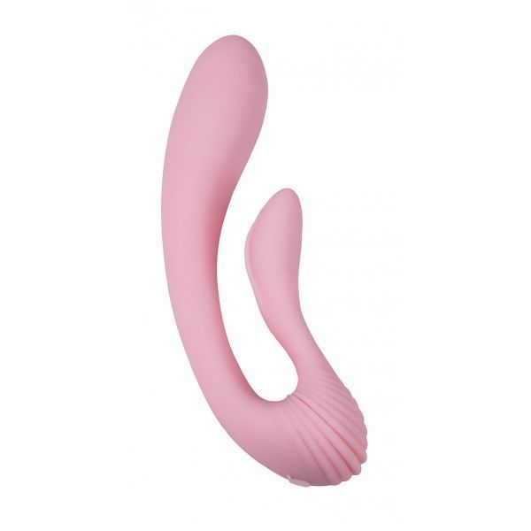 Вибратор Femintimate Dual Massager вагинально-клиторальный с чехлом для храненя, 2 мотора реальная фотография