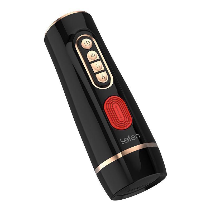 Мастурбатор Leten Masturbator v3 з вібрацією, голосом і з автоматичною зміною тугості каналу жива фотографія