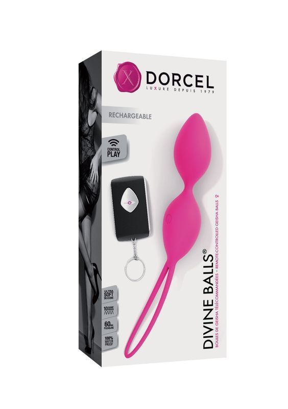 Вагінальні кульки Dorcel Divine Balls, діаметр 3,5 см, маса 91г жива фотографія